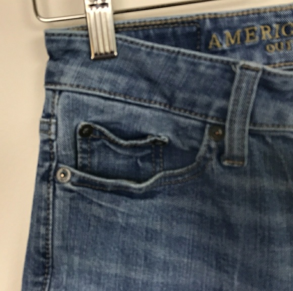 AEO Men Slim Jeans Extreme Flex 4 Blue Sz: 26X28 - Picture 4 of 8